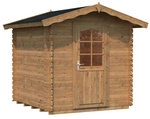 PALMAKO Blockbohlenhaus &raquo;Vivian&laquo;, Holz, BxHxT: 254 x 222 x 200 cm (Au&szlig;enma&szlig;e