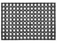 Astra Fußmatte »Quadro light«, Höhe: 1,2 cm, Rutschfest, Gummi - schwarz