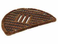 Astra Fußmatte »Coco Brush«, halbrund, Höhe: 3,2 cm, Kokos - beige