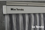 La Tenda T&uuml;rvorhang, BxH: 100 cm x 230 cm, grau, Polyvinylchlorid/Aluminium