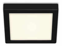 BRILONER LED-Deckenleuchte »FIRE BLACK«, Breite: 22,5 cm, 16,5 W, 230 V - schwarz