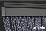 La Tenda T&uuml;rvorhang, BxH: 100 cm x 230 cm, transparent, Polyvinylchlorid/Aluminium