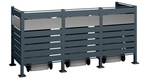 Westmann M&uuml;lltonnenbox &raquo;Planum&laquo;, BxHxT: 250 x 120 x 90 cm, f&uuml;r 3 x 240 L