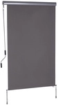 Outsunny Senkrechtmarkise, BxL: 120 x 200 cm, Aluminium/Polyester - grau