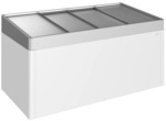 BIOHORT Fr&uuml;hbeetaufsatz, HxL: 23 x 101cm - silberfarben
