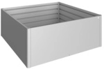 BIOHORT Hochbeet, 2,9 l, quadratisch - silberfarben