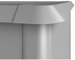 BIOHORT Schneckenschutz, HxL: 4 x 101cm - silberfarben