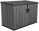 LIFETIME M&uuml;lltonnenbox, 720 l, Grau/Braun