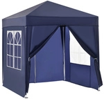 Outsunny Faltpavillon, Oxford-Gewebe/Metall, blau
