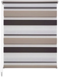 LIEDECO Doppelrollo, braun/wei&szlig;/beige, Polyester
