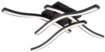 N&Auml;VE LED-Deckenleuchte &raquo;Onda&laquo;, BxHxL: 45 x 6,5 x 45 cm, Metall/Kunststoff -