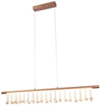 N&Auml;VE LED-Pendelleuchte &raquo;Nobilis&laquo;, BxHxL: 6 x 8 x 100 cm, Metall/Kunststoff -