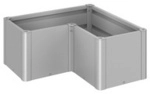 BIOHORT Pflanzbeet &raquo;Belvedere MINI&laquo;, silber-metallic, Metall - silberfarben