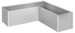 BIOHORT Pflanzbeet &raquo;Belvedere MINI&laquo;, silber-metallic, Metall - silberfarben