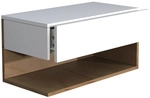 VCM Wandregal &raquo;Usal&laquo;, BxHxL: 60 x 30 x 32 cm - weiss