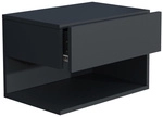 VCM Wandregal &raquo;Usal&laquo;, BxHxL: 45 x 30 x 32 cm - grau