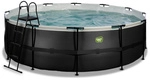 EXIT Toys Pool &raquo;Black Leather Pools&laquo;, &Oslash;: 450 cm, 15233 l, schwarz