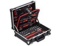 CONNEX Werkzeugkoffer »COX566101«, Aluminium, bestückt, 100-teilig - schwarz