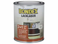 BONDEX Lack-Lasur, für innen, 0,75 l, weiß, seidenglänzend - weiss