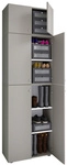 VCM Schuhschrank &raquo;Lona&laquo;, BxHxL: 39 x 223 x 70 cm, Holzwerkstoff - grau
