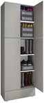 VCM Schuhschrank &raquo;Lona&laquo;, BxHxL: 39 x 200 x 70 cm, Holzwerkstoff - grau