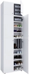 VCM Schuhschrank &raquo;Lona&laquo;, BxHxL: 39 x 223 x 70 cm, Holzwerkstoff - weiss