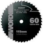 WORX S&auml;geblatt, &raquo;PowerShare&laquo;, HSS, 60 Z&auml;hne, grau