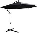 Outsunny Sonnenschirm, H&ouml;he: 250 cm, schwarz
