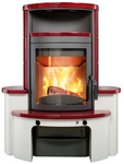 HARK Kaminofen &raquo;Avenso GT ECOplus&laquo;, bordeauxrot, Stahl/Keramik, 6 kW,...