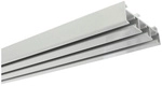 GARDINIA Fl&auml;chenvorhangschiene &raquo;Atlanta&laquo;, L&auml;nge: 2100 mm, 3-l&auml;ufig, Aluminium -