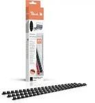 Peach Binder&uuml;cken 8mm, f&uuml;r 45 Blatt A4, schwarz, 25 St&uuml;ck, R-PB408-02