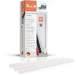 Peach Binder&uuml;cken 12mm, f&uuml;r je 95 Blatt A4, weiss, 100 St&uuml;ck - PB412-01