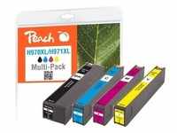 Peach Spar Pack Tintenpatronen kompatibel zu HP No. 970XL, No. 971XL, CN625A, CN626A,