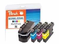 Peach Spar Pack Tintenpatronen kompatibel zu Brother LC-229XLVALBP