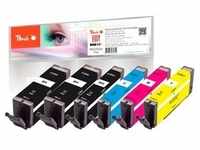 Peach Spar Pack Plus Tintenpatronen kompatibel zu Canon PGI-550*2, CLI-551