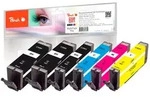 Peach Spar Pack Plus Tintenpatronen kompatibel zu Canon PGI-550*2, CLI-551