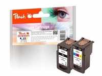 Peach Spar Pack Druckköpfe kompatibel zu Canon PG-510BK, CL-511C, 2970B001,...