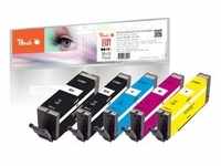 Peach Spar Pack Tintenpatronen kompatibel zu Canon PGI-580, CLI-581, 2078C005