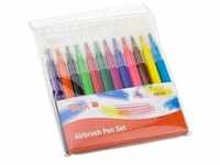 Peach Nachfüllset für elektrischen Airbrush Stift | 12 Farben | PO151