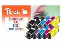 Peach 10er-Pack Tintenpatronen, kompatibel zu Canon PGI-580XXL, CLI-581XXL