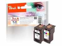 Peach Spar Pack Druckköpfe kompatibel zu Canon PG-512BK, CL-513C, 2969B001,...