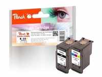 Peach Spar Pack Druckköpfe kompatibel zu Canon PG-545XLBK, CL-546XLC, 8286B001,