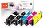 Peach Spar Pack Tintenpatronen kompatibel zu Canon PGI-550, CLI-551