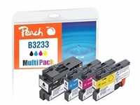 Peach Spar Pack Tintenpatronen kompatibel zu Brother LC-3233VALP
