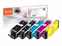 Peach Spar Pack Tintenpatronen kompatibel zu Canon PGI-580XL, CLI-581XL