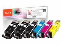 Peach Spar Pack Plus Tintenpatronen kompatibel zu Canon PGI-525*2, CLI-526, 4541B006