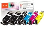 Peach Spar Pack Plus Tintenpatronen kompatibel zu Canon PGI-525*2, CLI-526,...