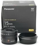 Panasonic Leica DG Summilux 15mm 1.7 ASPH. Ausstellungsst&uuml;ck #47385**