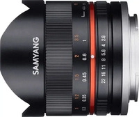 Samyang 8mm 2.8 Fisheye II APS-C f&uuml;r Fujifilm X-Mount