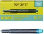 ONLINE&reg; Tintenpatronen f&uuml;r F&uuml;ller t&uuml;rkis-blau